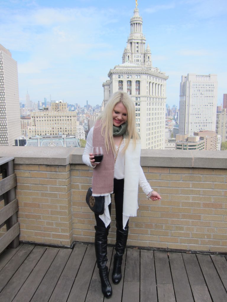 nyc rooftop, winter outfit