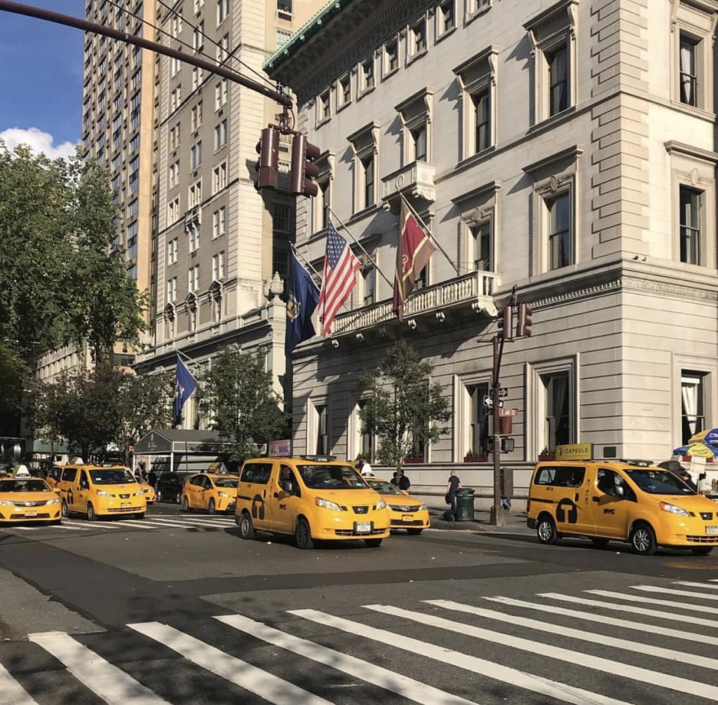 taxi's on fifth ave upper east side nyc