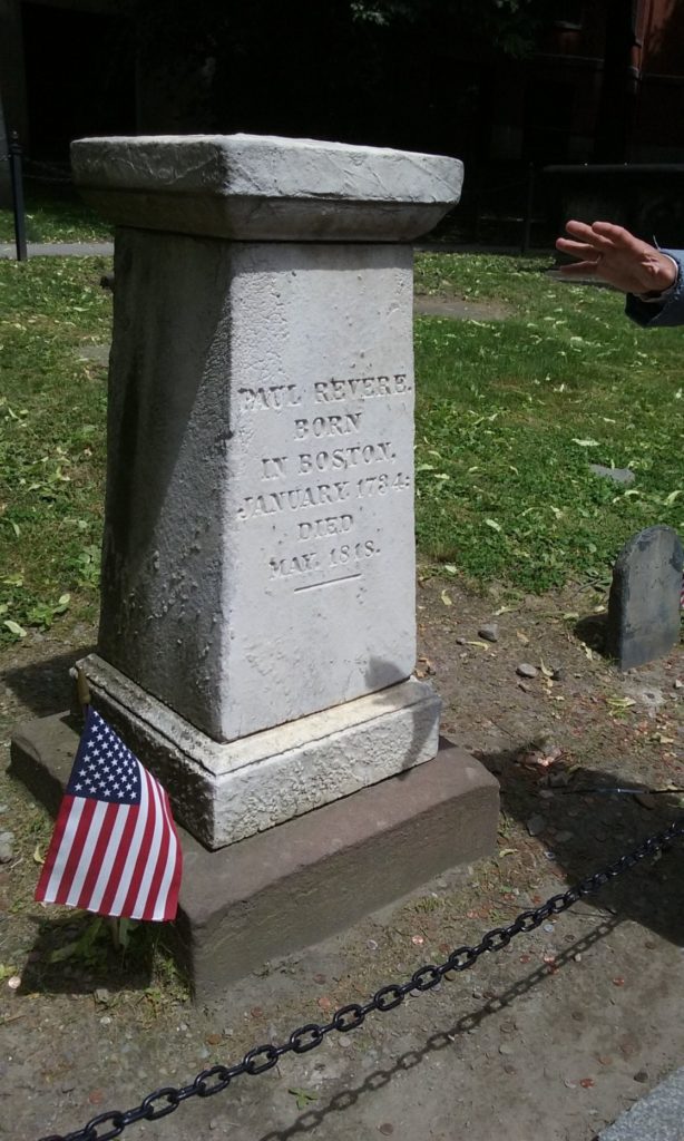 paul revere grave site