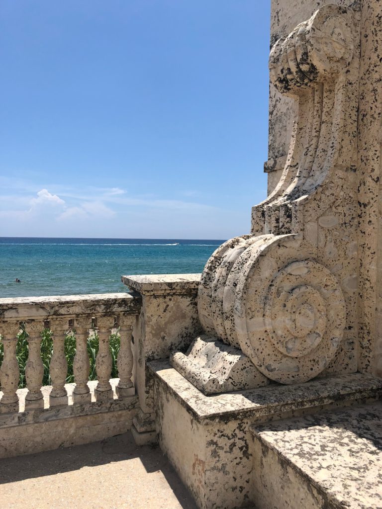 palm beach ocean stone wall