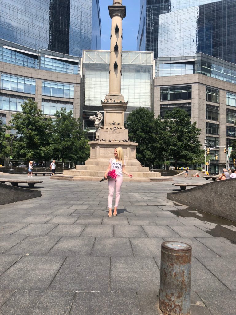 Columbus circle fashion blogger