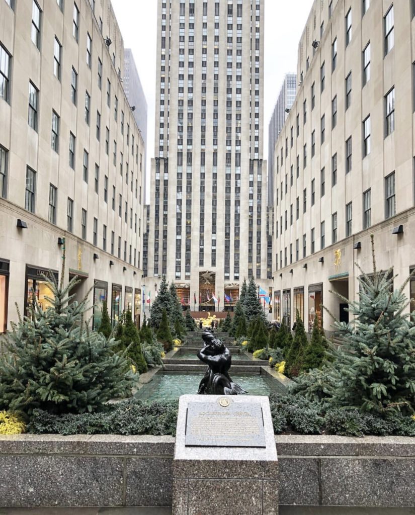 Rockefeller center at Christmas