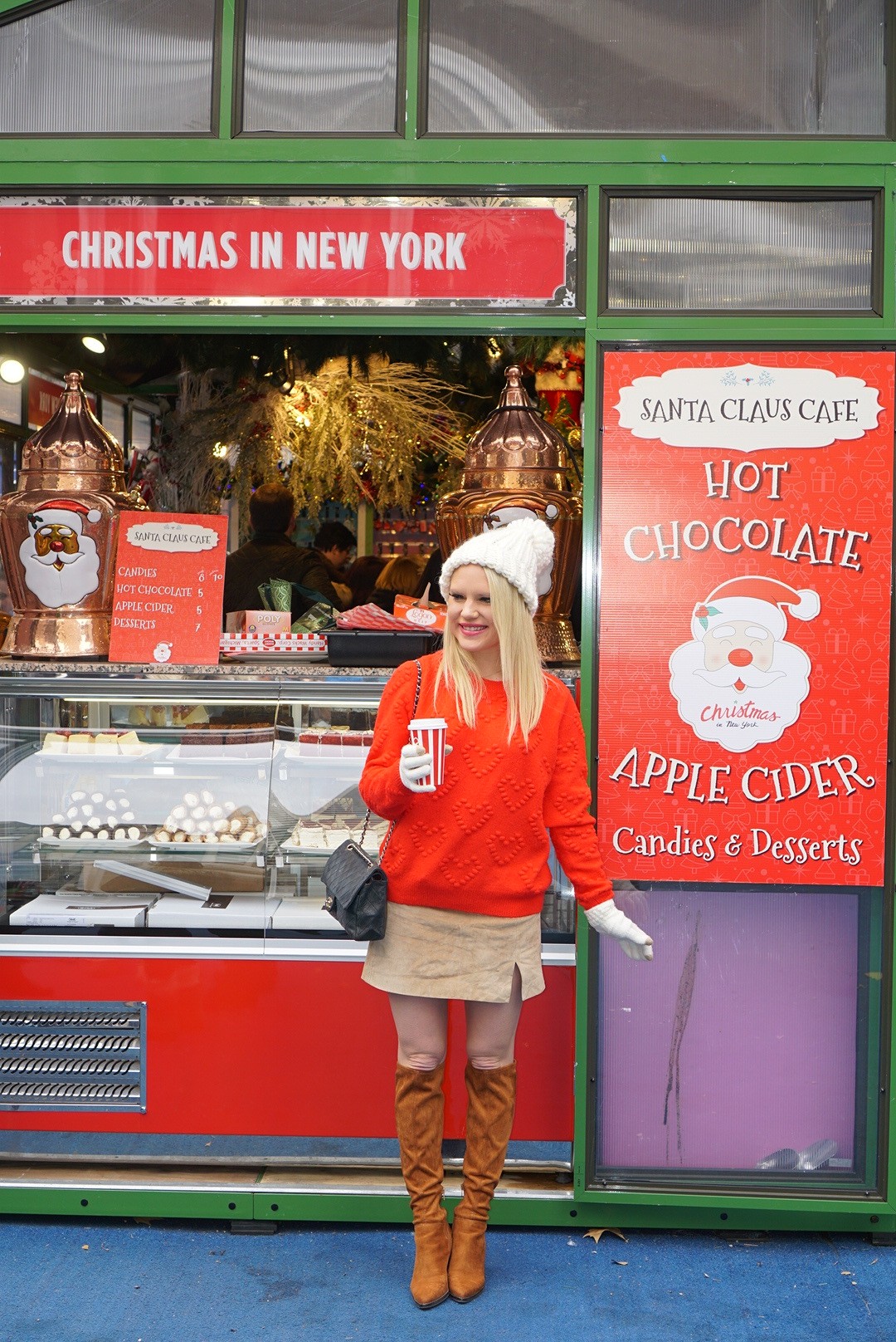 Christmas hot chocolate stand