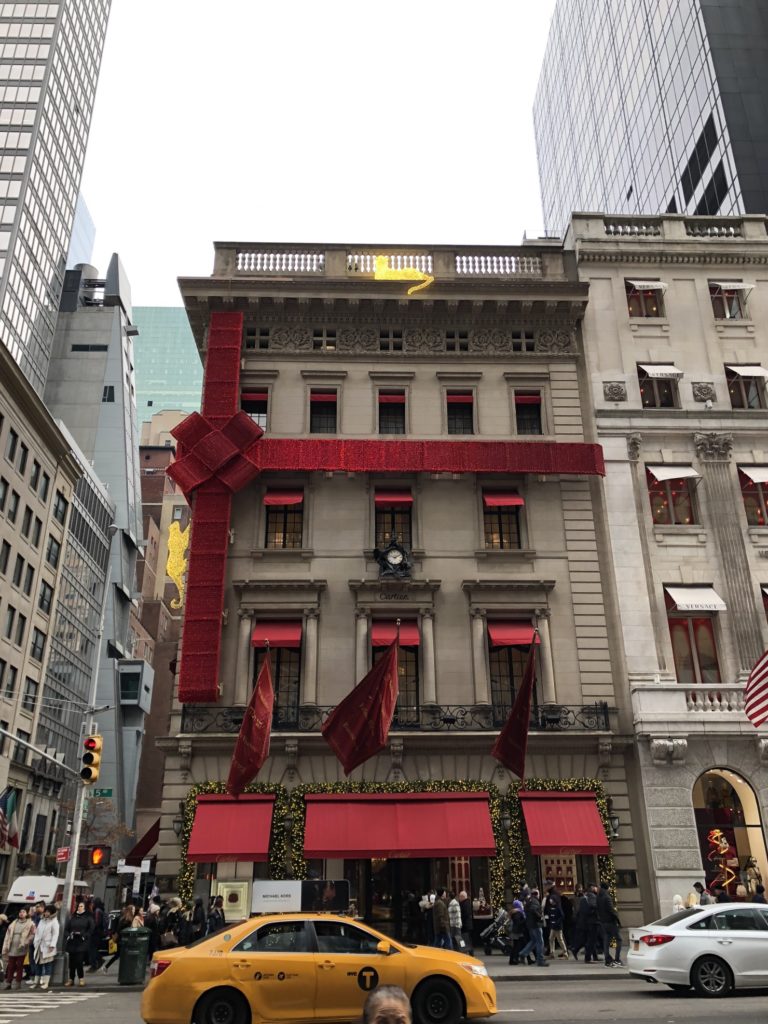 Cartier nyc store Christmas time