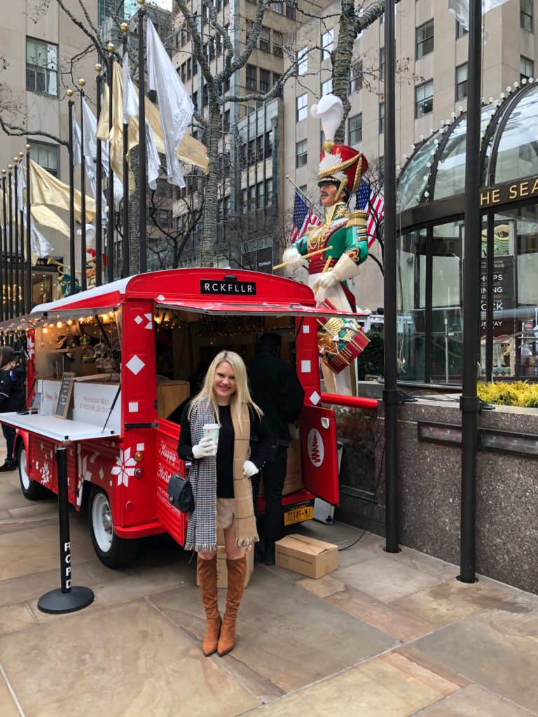 Happy Holidays coffee truck