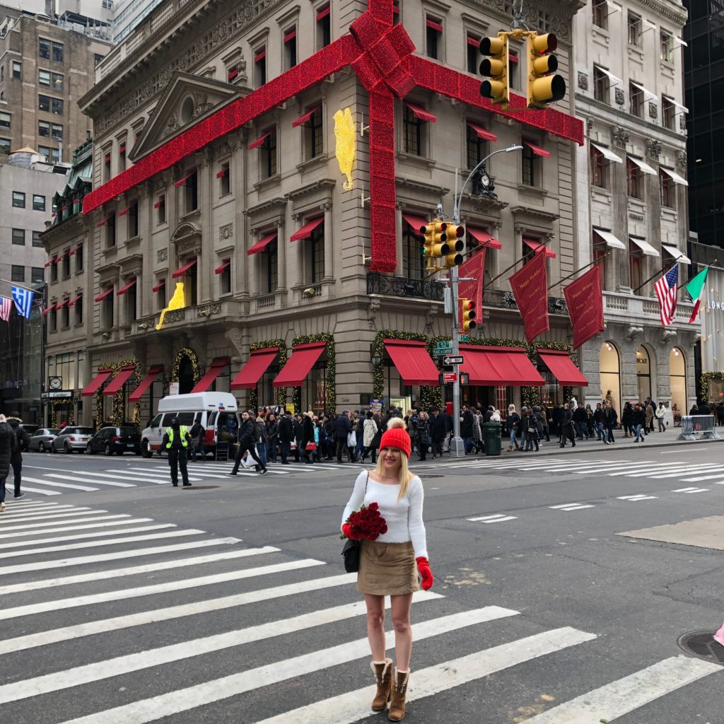 Fifth Avenue Christmas decor in NYC