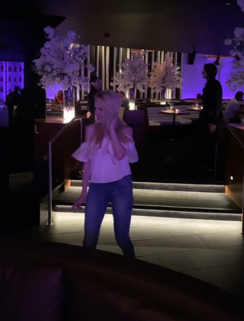 dancing at STK San Juan