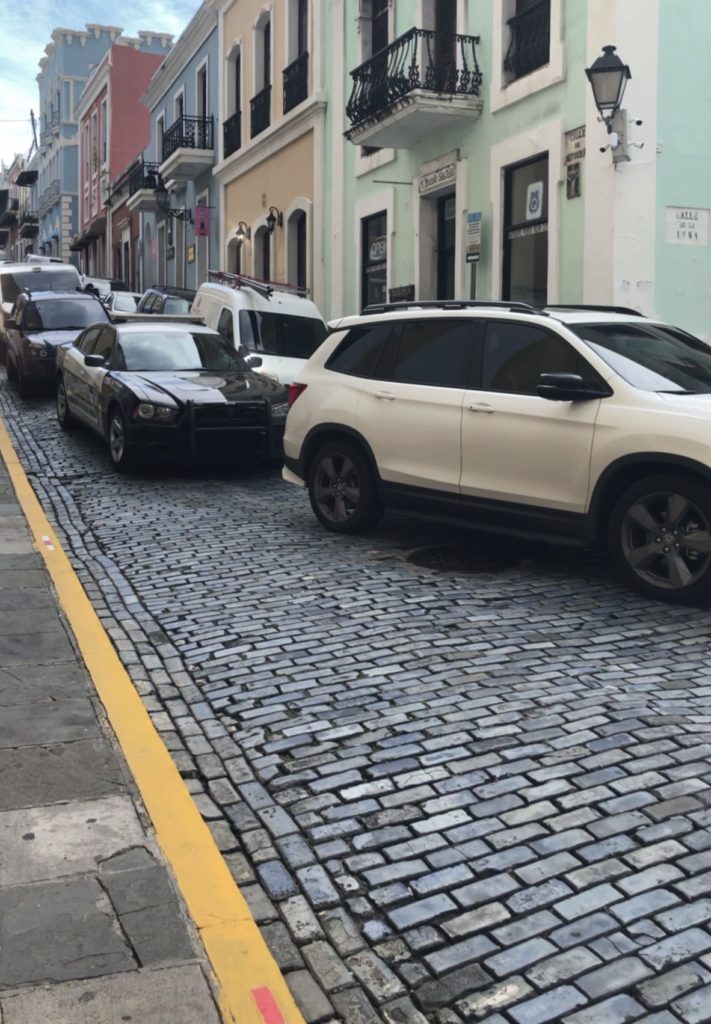 colored buildings and cobblestone streets in Jan Juan Puerto Rico