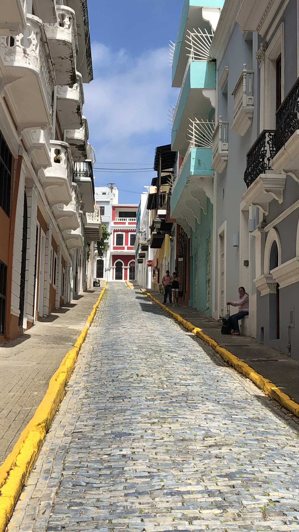 Old San Juan colored buildings
